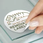 removable labels with low tack adhesive easy to peel out