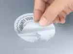 custom warranty void stickers on roll printing
