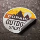 durable printed outdoor stickers on vinyl monomeric polymeric cast high tack adhesive