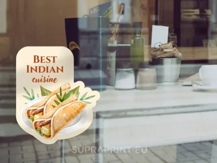 printed outdoor stickers for restaurant window
