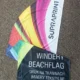 feather beach flag printout printed flags for event concert sports rally print and replace new one flag flying banner