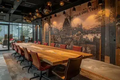 self-adhesive wall mural for the office and company