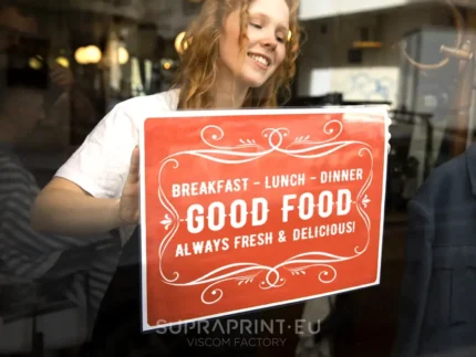 inside glass decals printed in custom size and shape