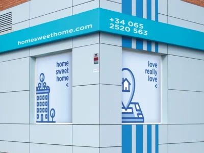 large format vinyls for shop window