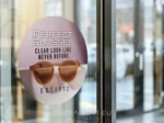 round window outdoor stickers printed