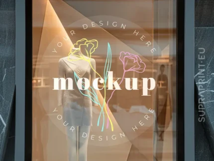 clear self-adhesive cling vinyl printed