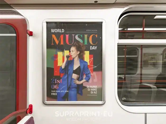 tearproof plastic poster printed resistant to moisture