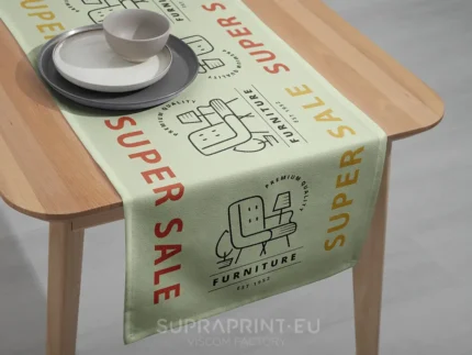 custom table runners printed online on demand