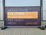 heras fencing heavy mesh banner