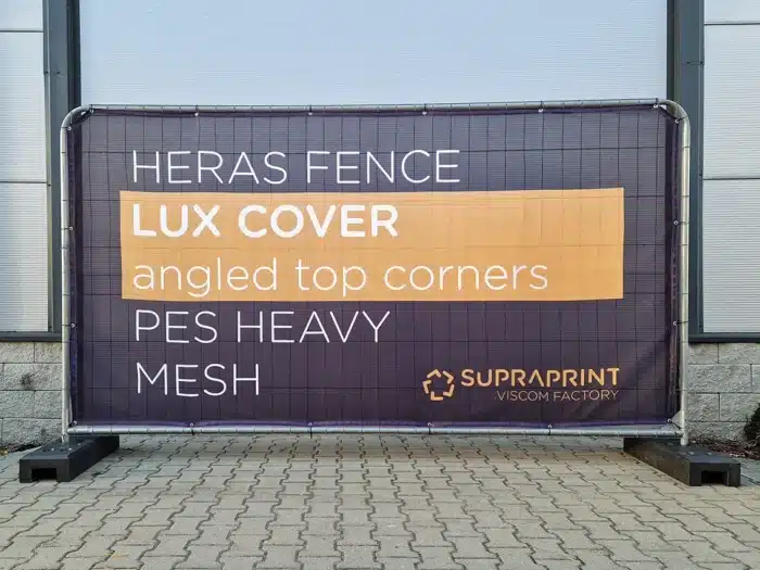 heras fencing heavy mesh banner