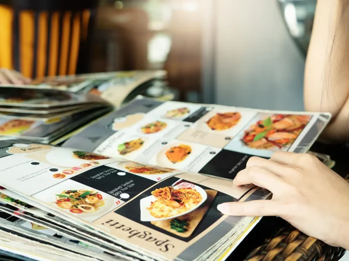 menu printing for grill bars and fast food