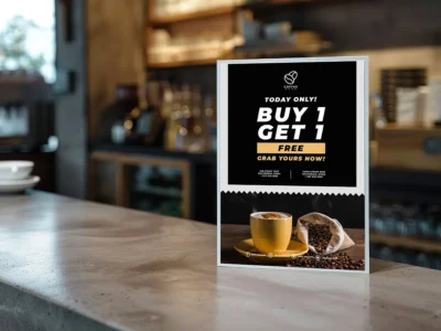 order online posters printed for restaurants and bars