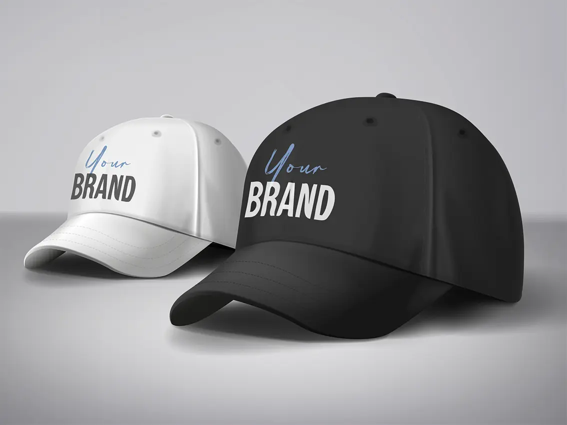 branded caps with logo
