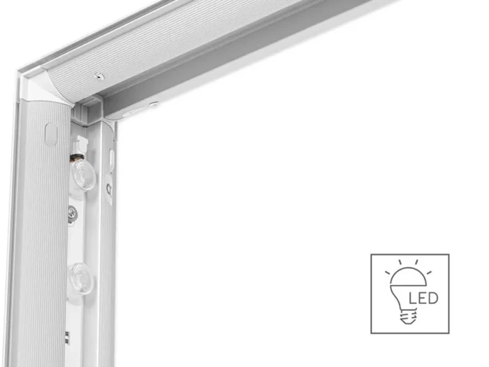 led box presentation wall