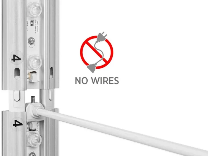 led box system cable-free installation