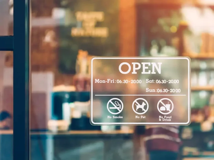 reversed window stickers