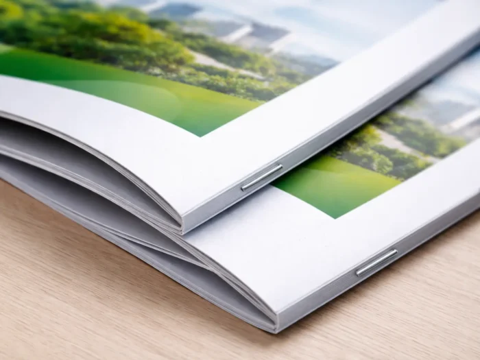 saddle-stitching cover