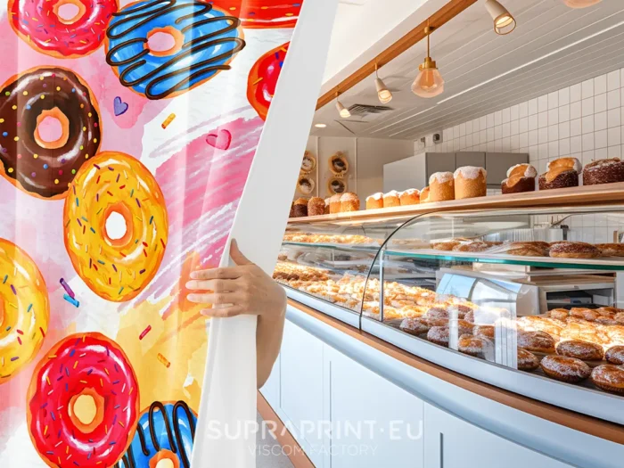 Custom printed brand curtains