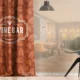Custom printed promotional brand curtains