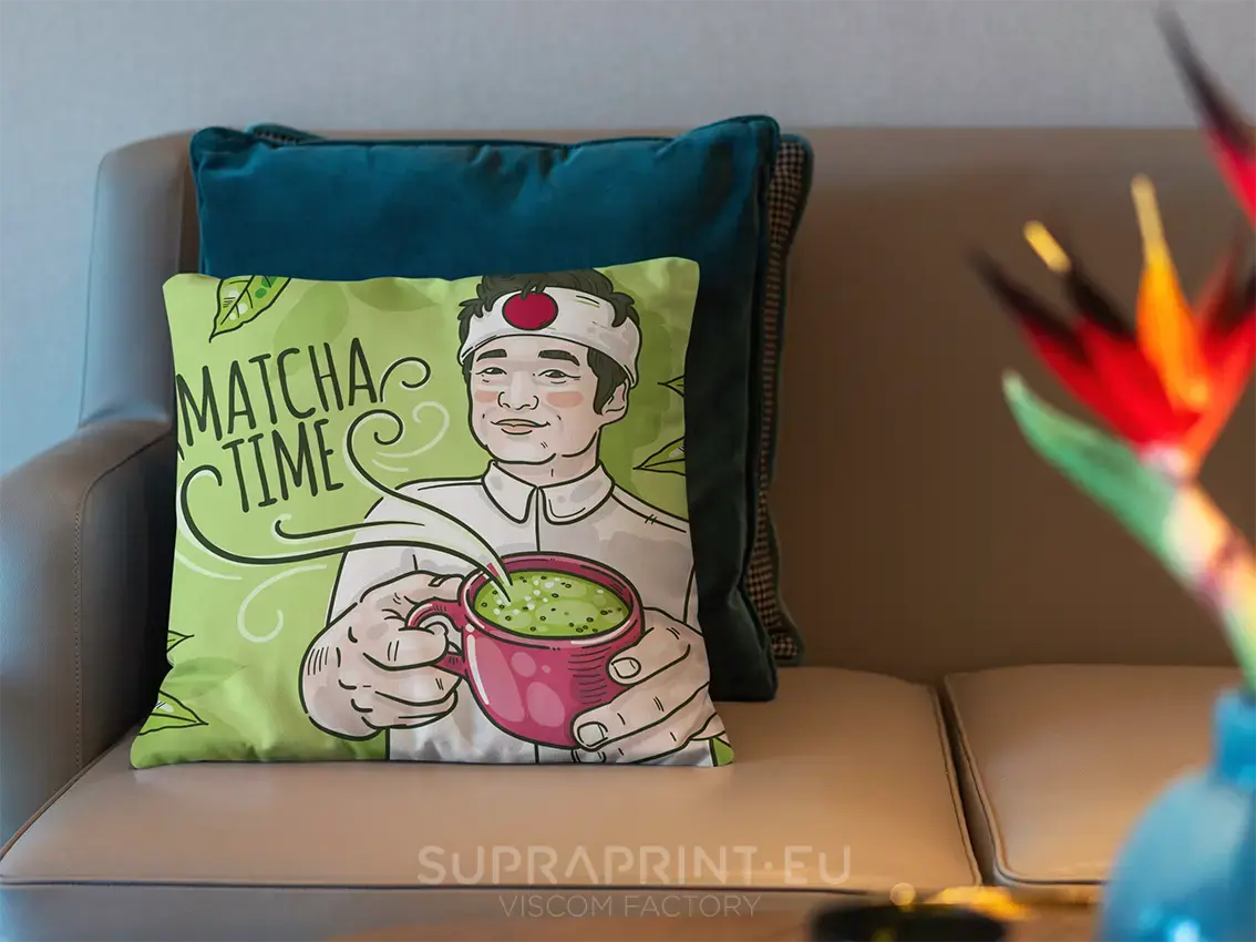Printed brand cushion