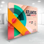 Stretch Fabric Backdrop Display Straight Atlantis