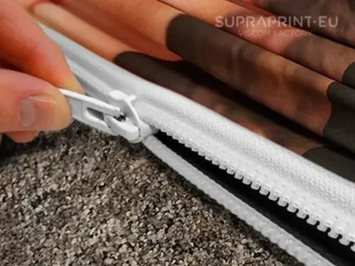 Zipper-wall promotional banner graphic