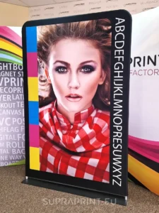 Textile promotional stand