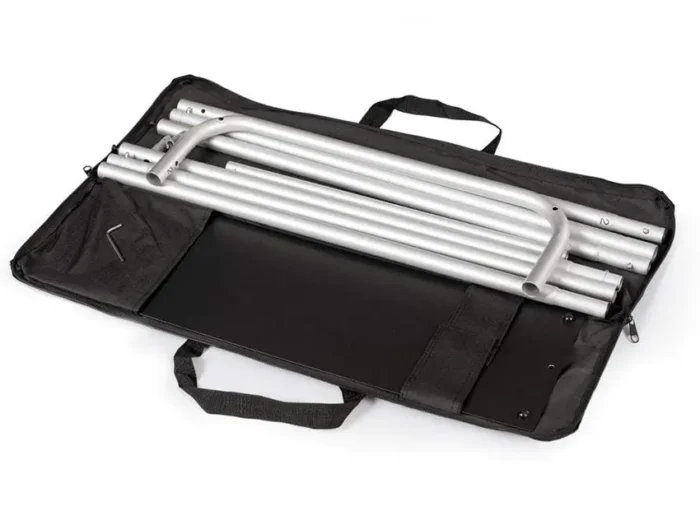 Textile stand with a carry bag