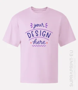 print your own oversize tees mauve light