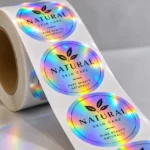 printed custom hologram labels on roll
