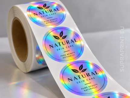 printed custom hologram labels on roll
